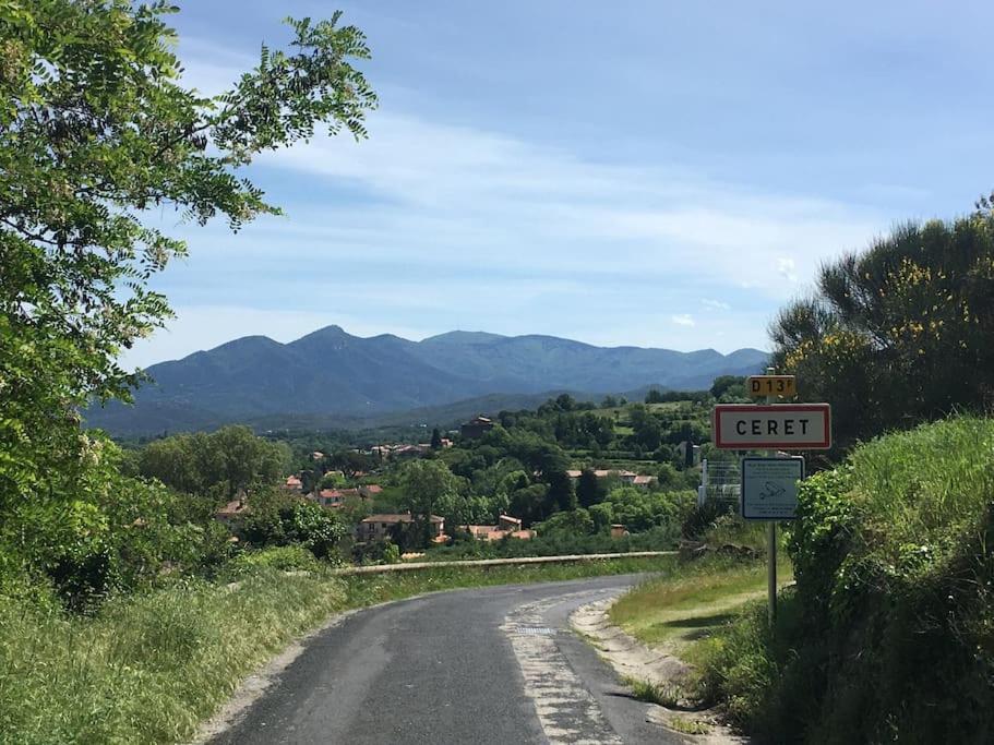 Au coeur de ville avec terrasse Céret Extérieur photo