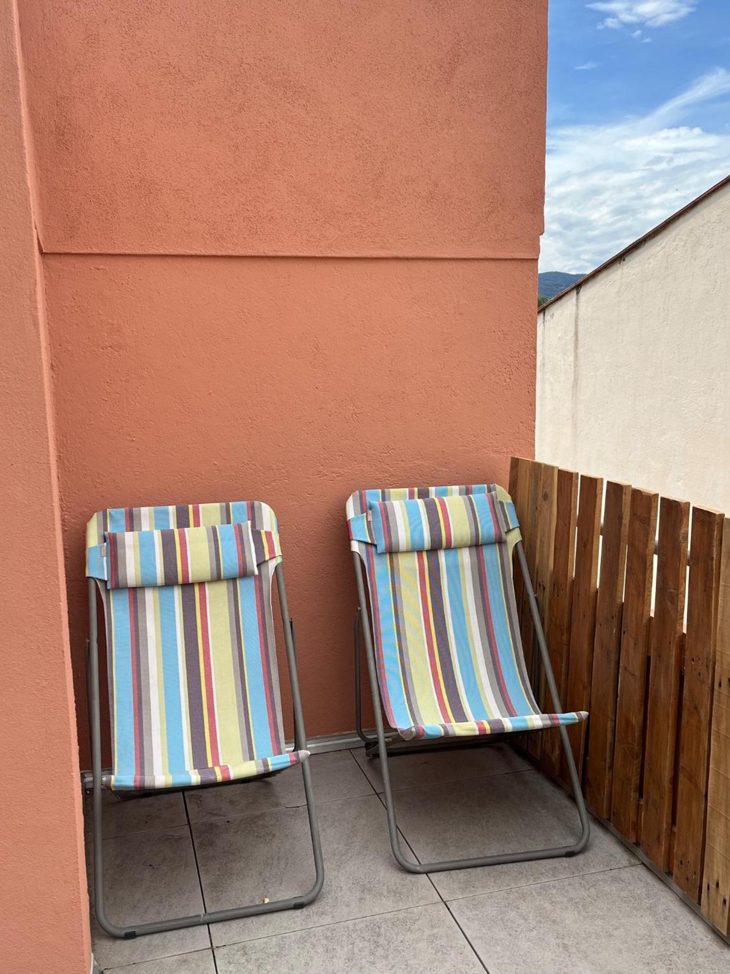 Au coeur de ville avec terrasse Céret Extérieur photo
