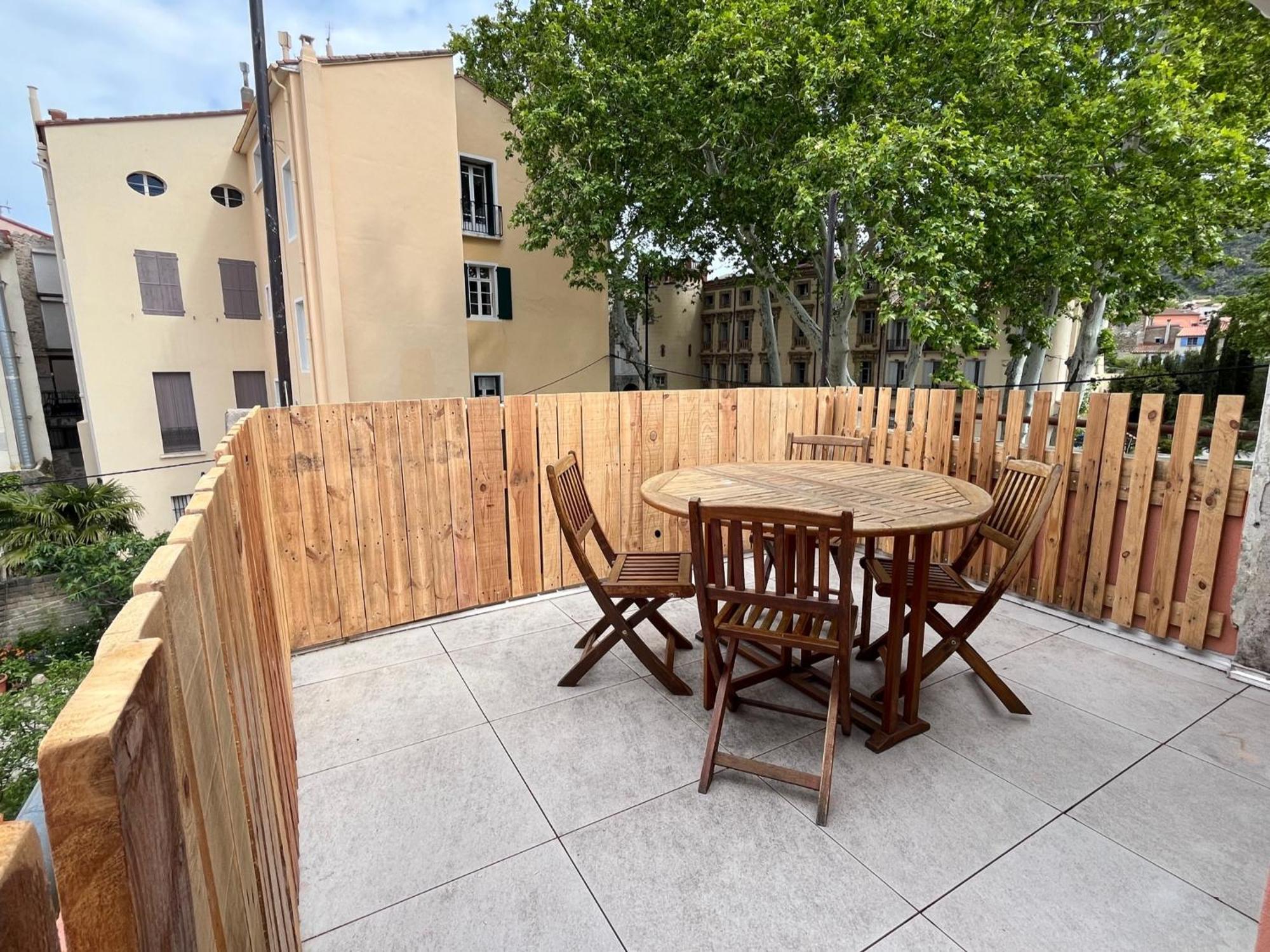 Au coeur de ville avec terrasse Céret Extérieur photo